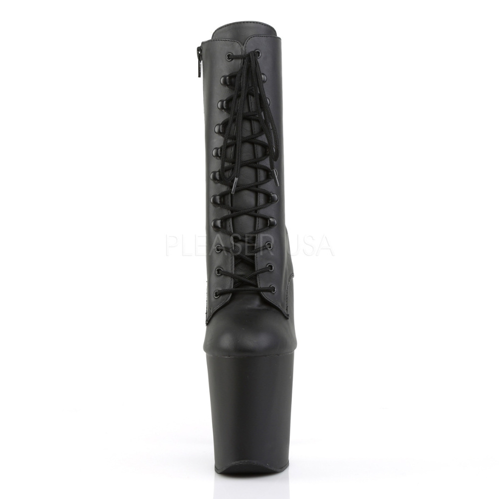 Platform Lace Up High Heel Ankle Boots - Picture 3 of 5